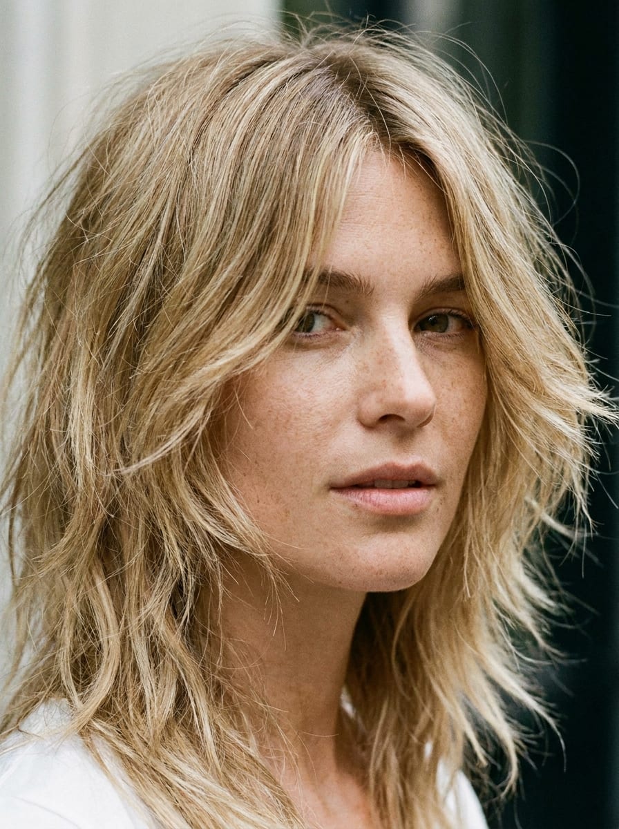 Blonder kurzer Shag - Blonde Kurzhaarfrisur